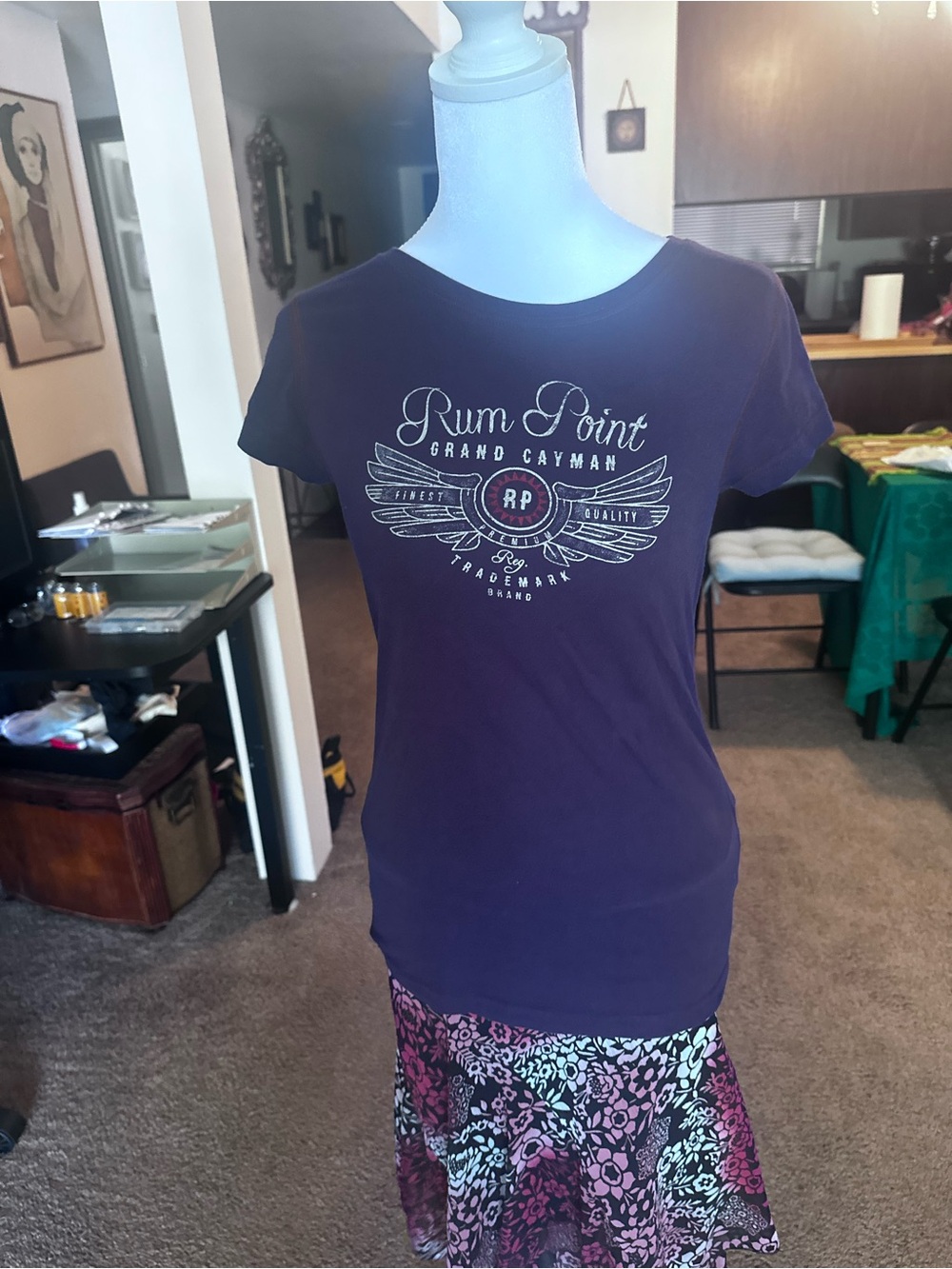 Grand Cayman Graphic Short Sleeve Tee - Purple